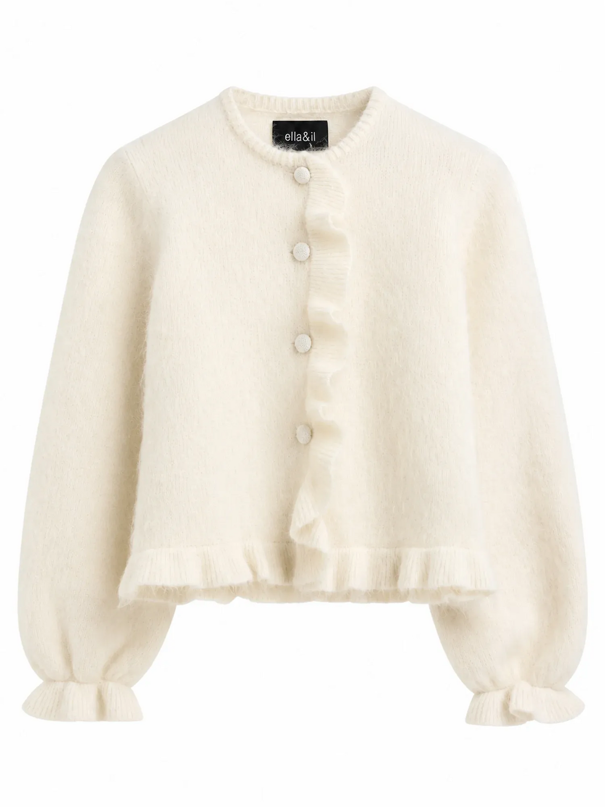 Ana Chunky cardigan-bright white