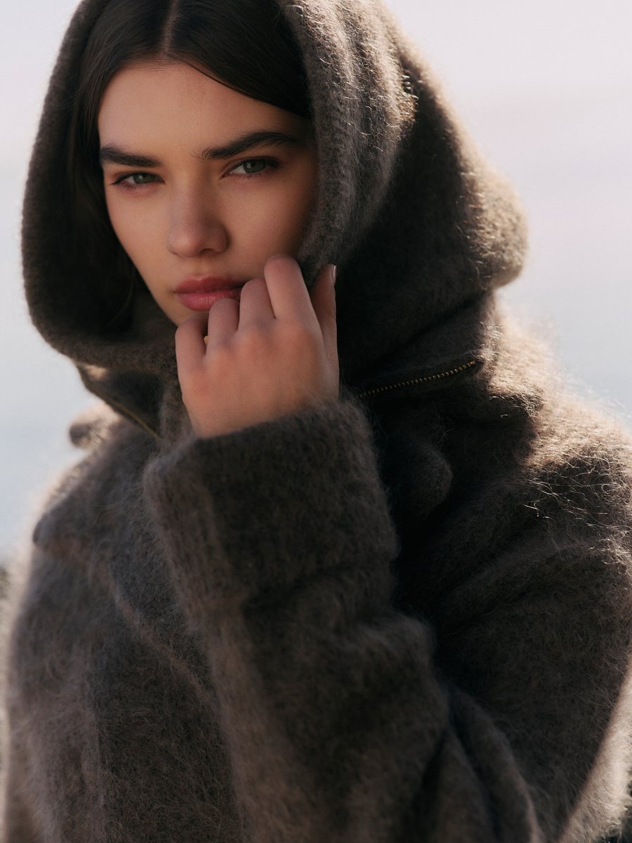 Kajsa Chunky Balaclava-dark brown