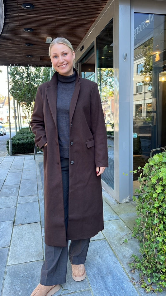 ViSolo L/S coat noos-coffee bean