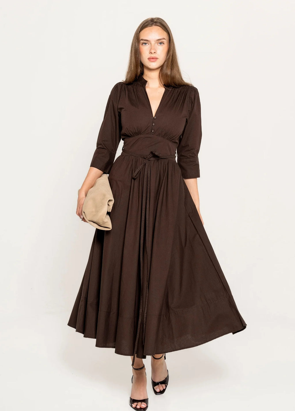 Maria dress chocolate