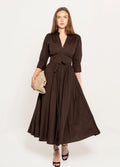 Maria dress chocolate