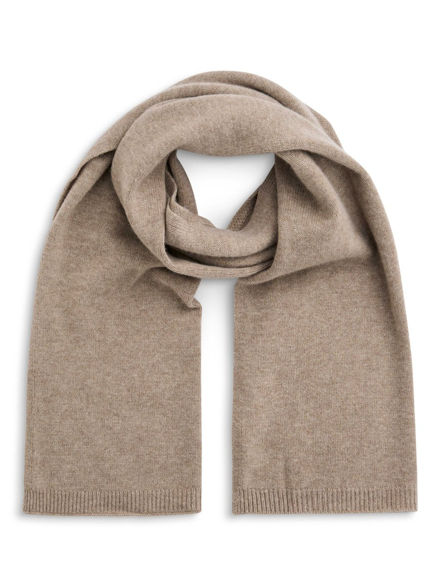 Ingvild wool scarf-beige melange