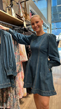 Denim Fitted Dress