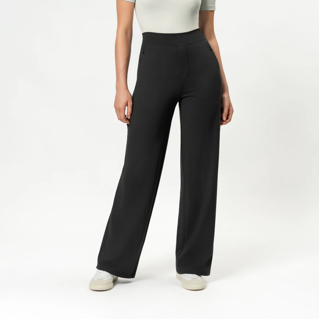 Asana Rel.straight pant32"-black