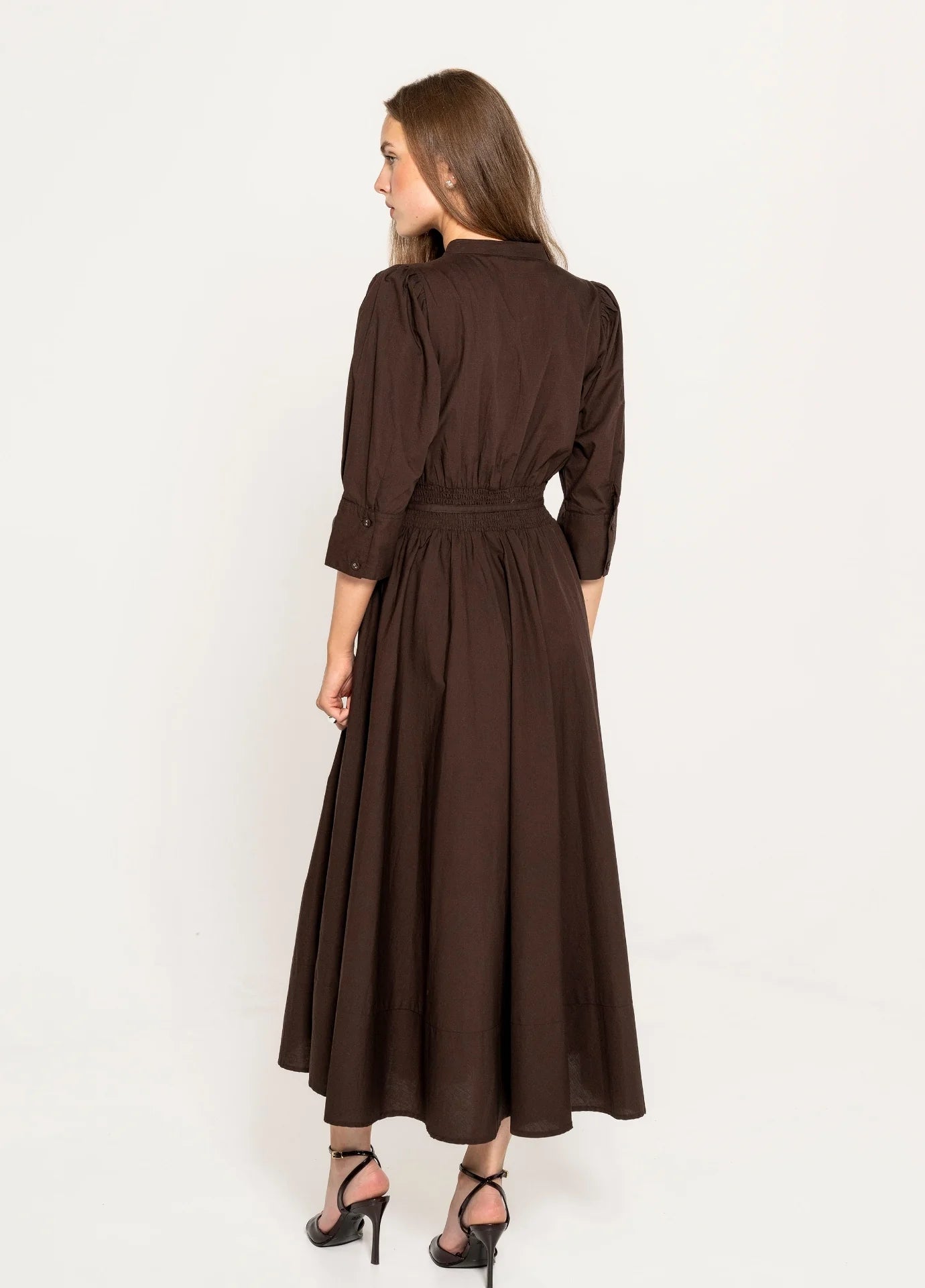 Maria dress chocolate