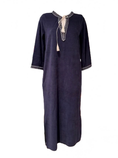 Kaftan Long Dress-navy