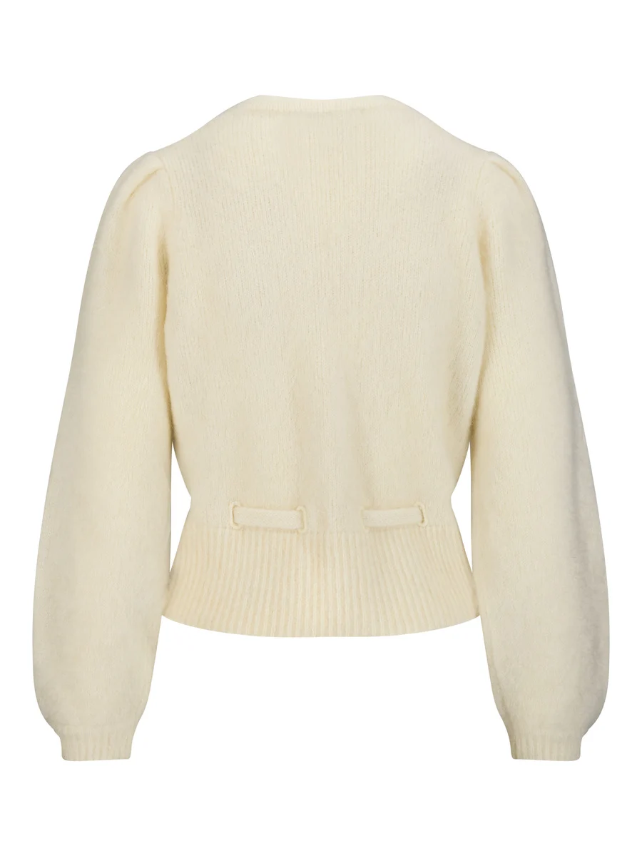 Malin chunky cardigan-bright white
