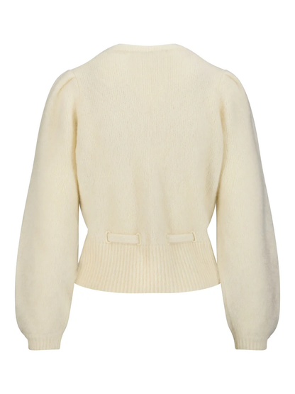 Malin chunky cardigan-bright white
