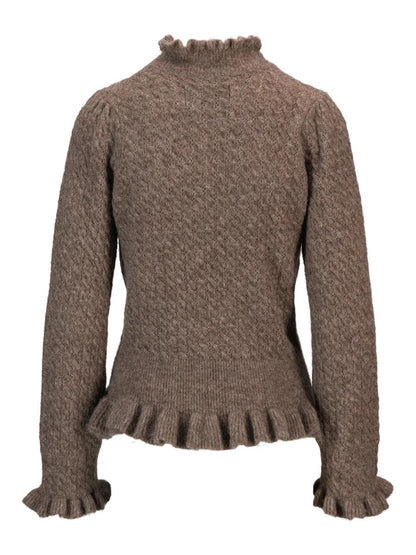 Vienna alpaca sweater - walnut