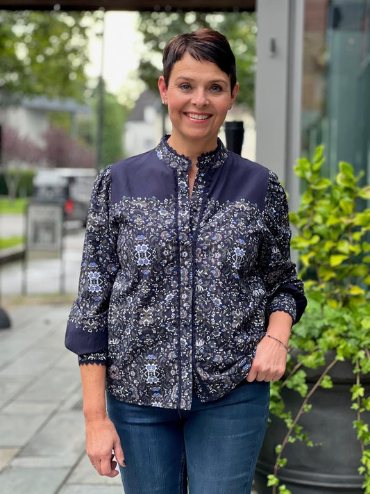 Yastillo LS Shirt-navy blazer