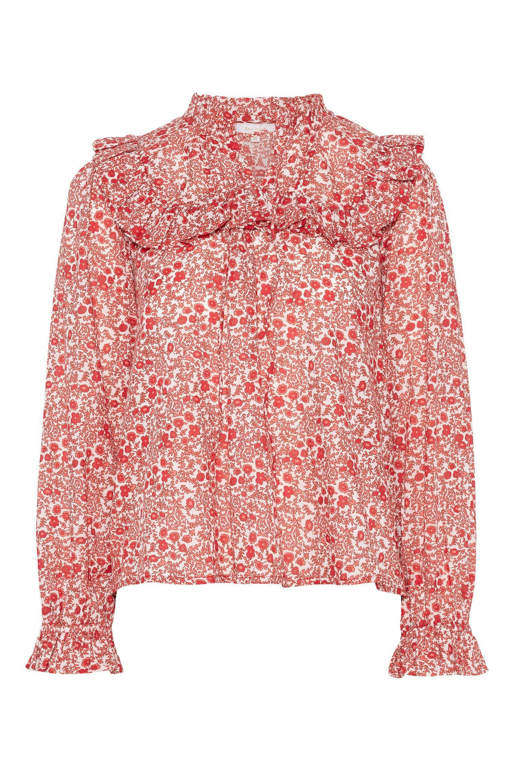 Malina Blouse-red print