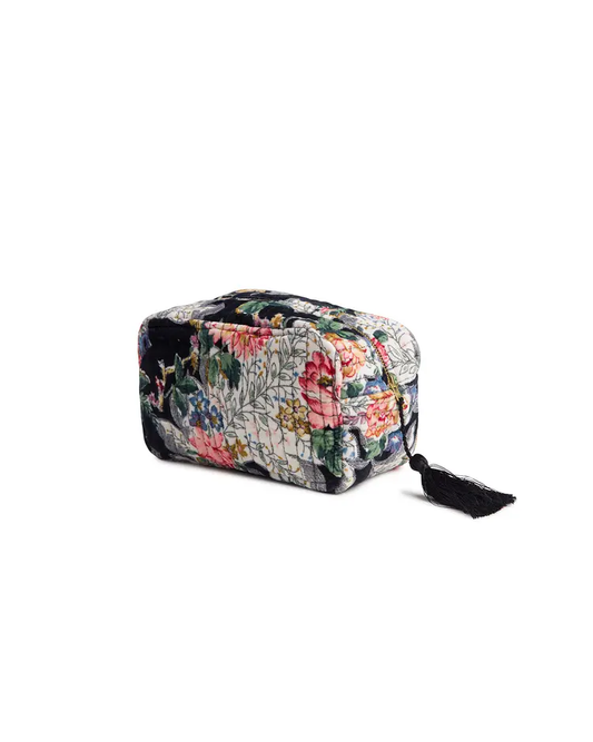 Cosmetic Bag Velvet-dark blossom