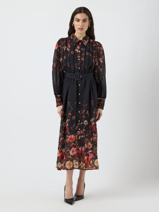 YAsRomantica Ls Long dresst-black
