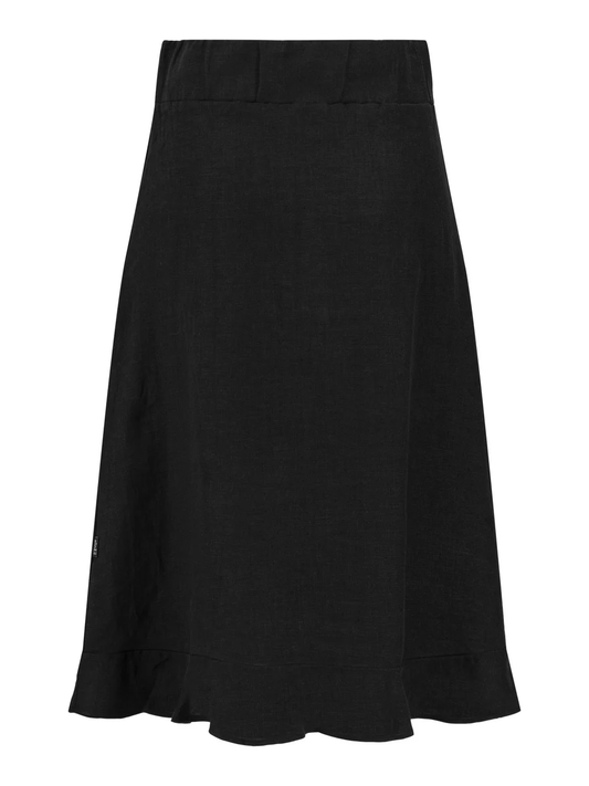 Franca linen skirt - black