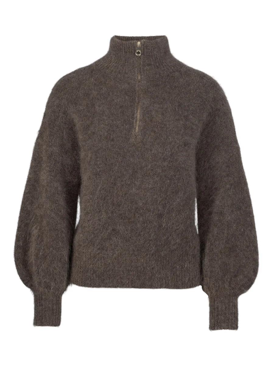 Li chunky sweater  -brown melange