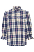 PZDeva Blouse-blue check