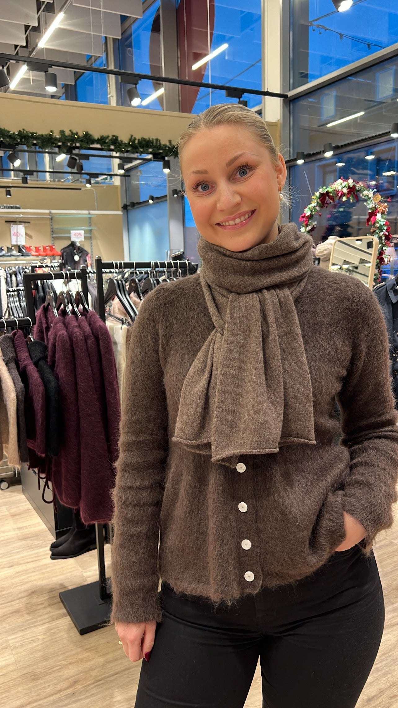 Kashmirskjerf Lyon brown