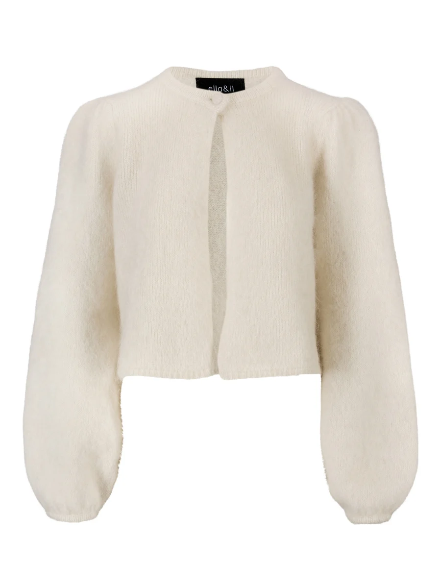 Amelia chunky cardigan-bright white