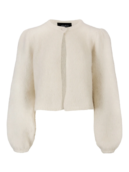 Amelia chunky cardigan-bright white