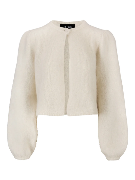 Amelia chunky cardigan-bright white