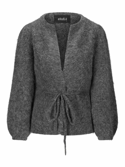Fredrikke Chunky cardigan-charcoal