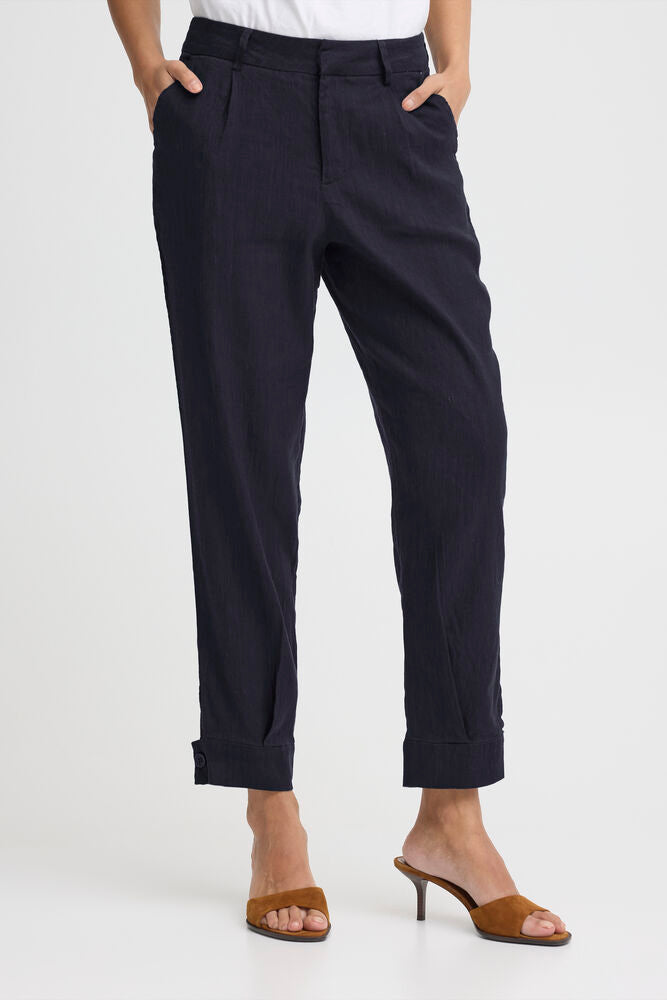 PZLuca HW Pant Ankl.length-d.sapphire