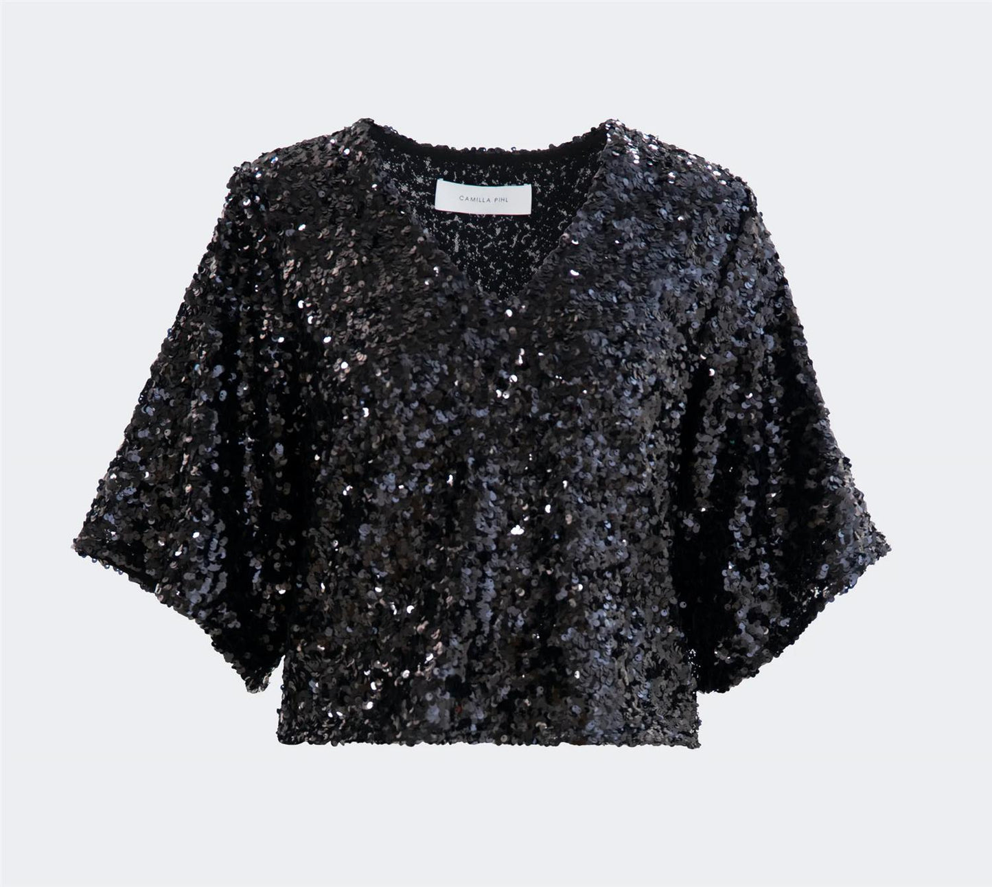 Tony Sequin Top - Black