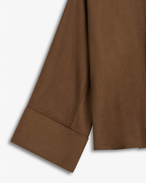 Atari shirt-chestnut linen