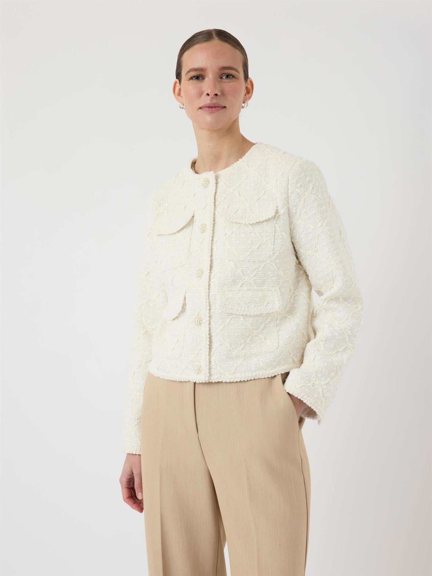 YasKavi 7/8 Jacket-Star white
