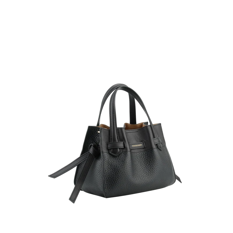 Blossom Cowhide Leather Satchel Small