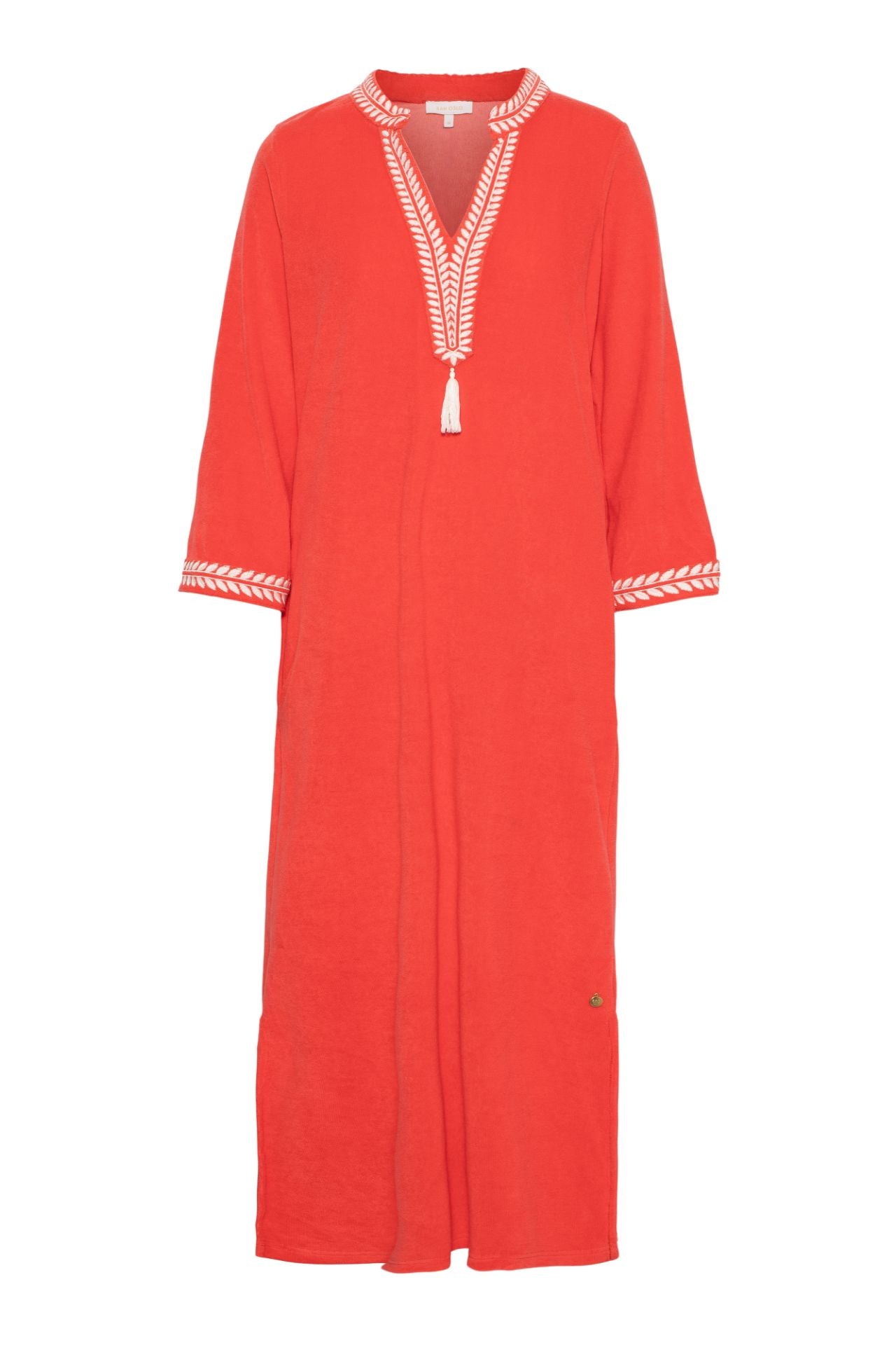 Kaftan Long Dress-coral
