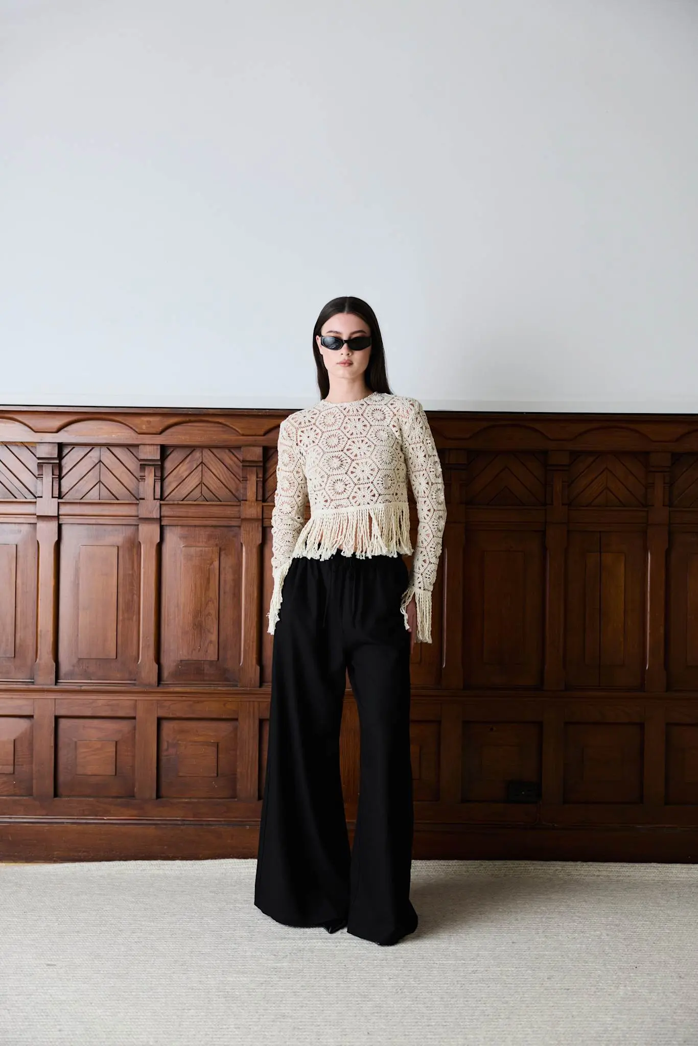 Iben Tide Linen Pants-black