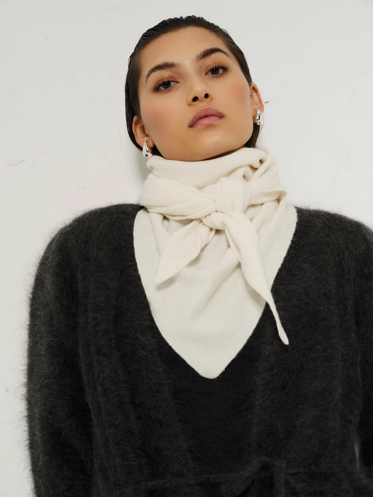 Ronja Cashmere Scarf - cream