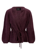 Fredrikke Chunky cardigan-burgunder