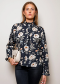 Ella Blouse Antique Black Poplin