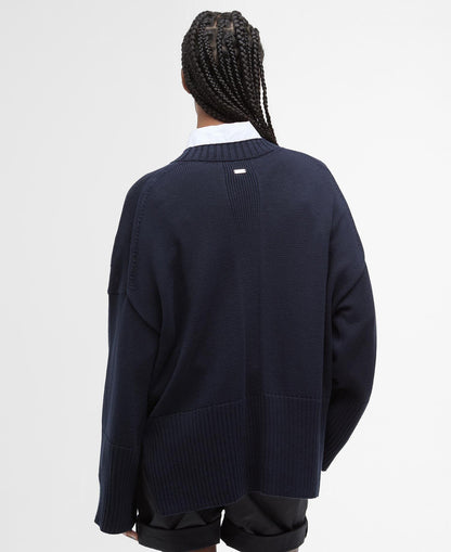 Birdie Knitted Jumper-navy