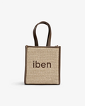 Straw bag Mini-brown