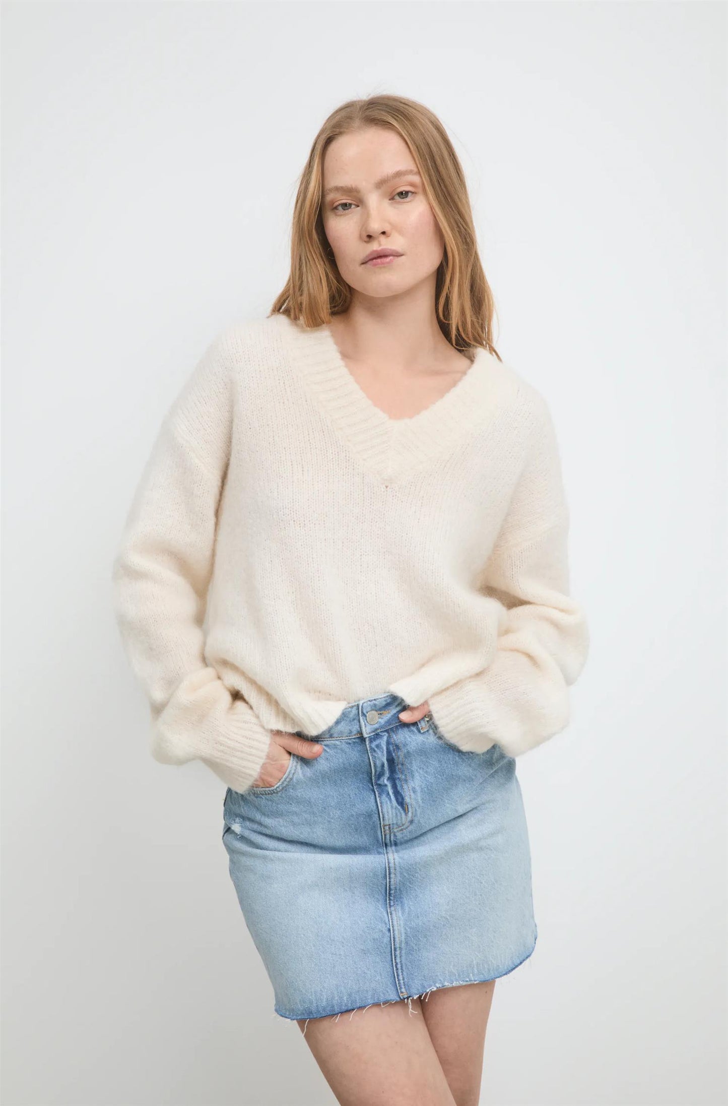 Lou Knit - cream FØR PRIS 3.799