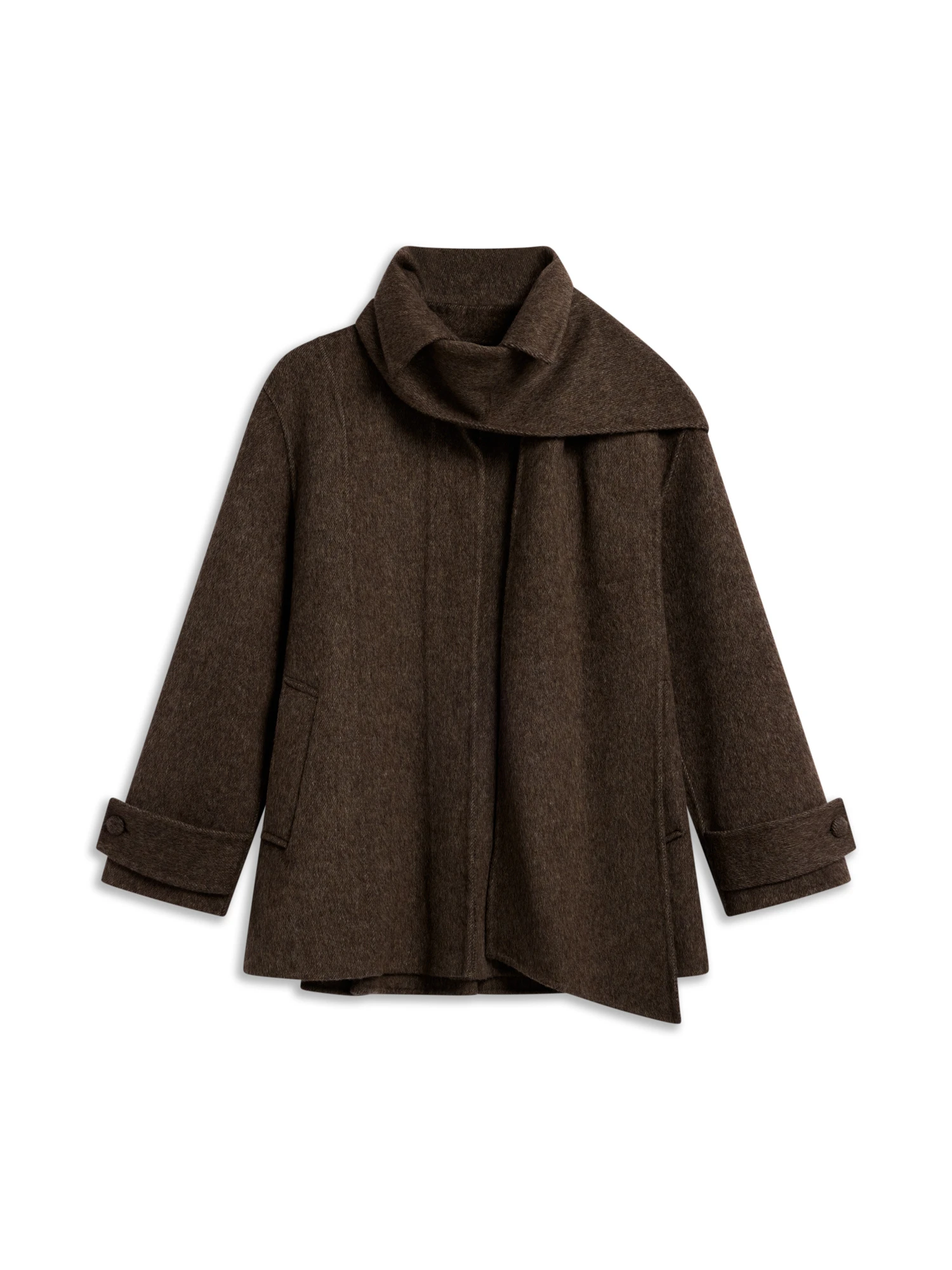 Clara coat-dark brown