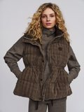Ninni down vest-brown