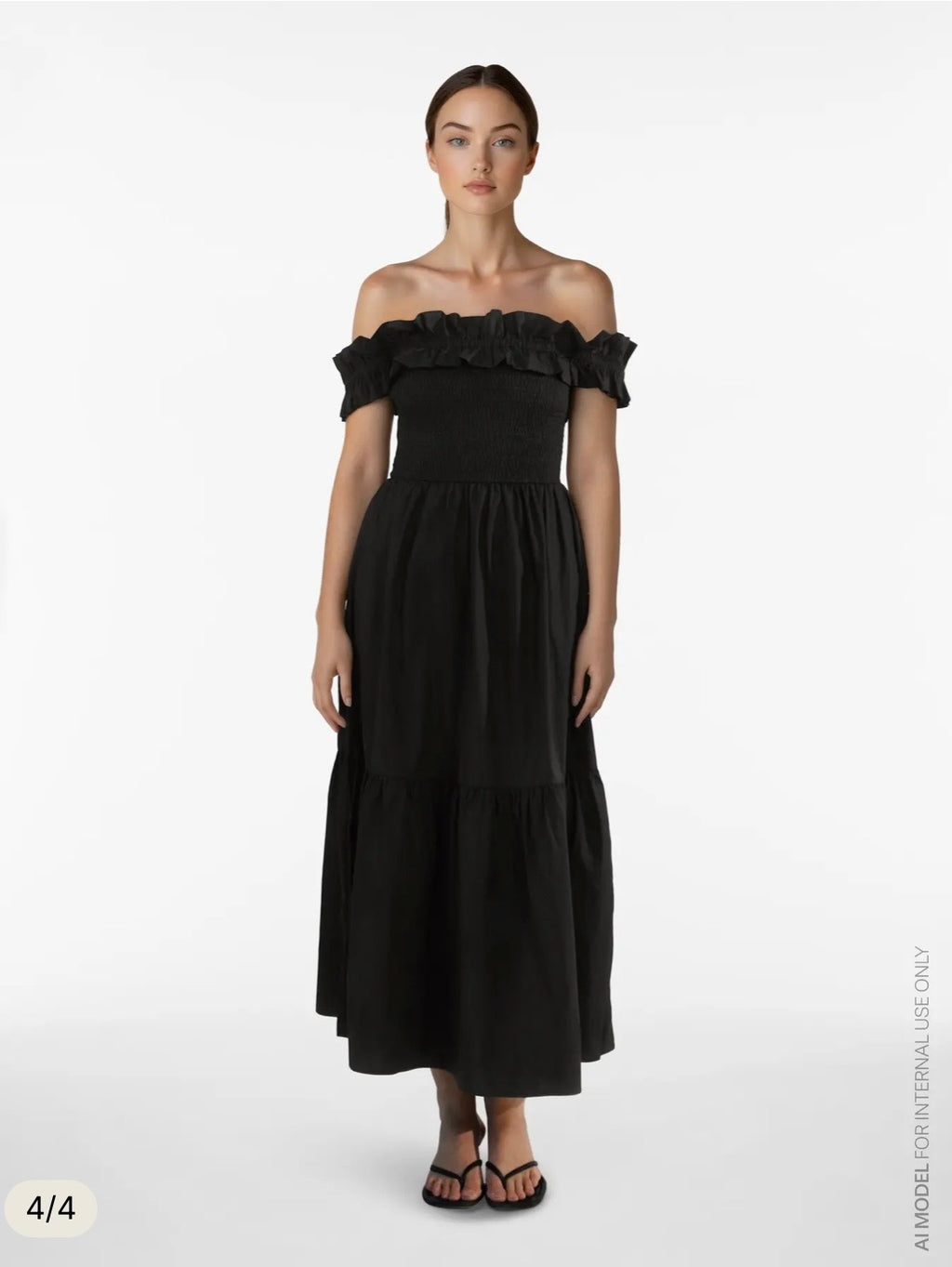 Viringa Off Shoulder midi dress
