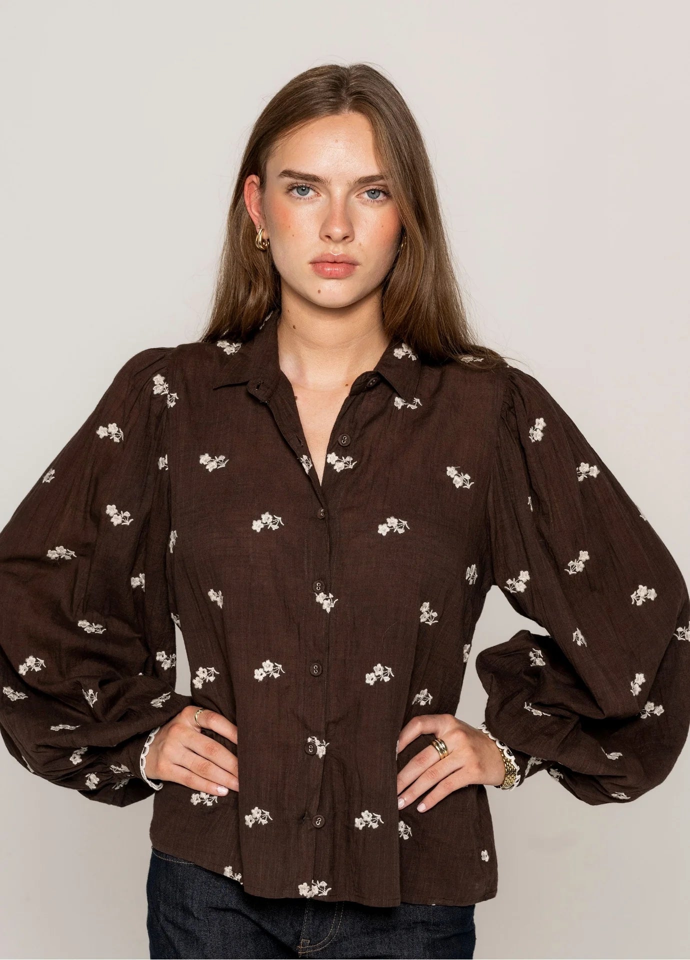 Anaya shirt cocao heritage