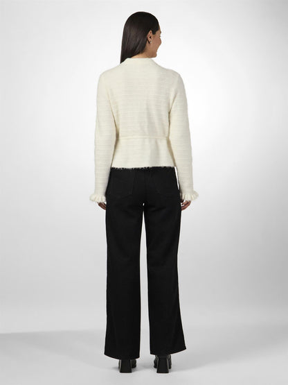 YASThellis Ls Knit Cardigan - birch