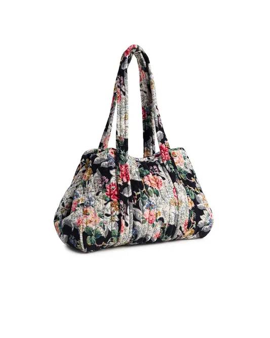 Tote Bag Velvet - dark blossom