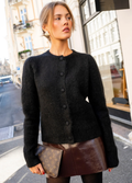 Ulla Mohair Cardigan-Black