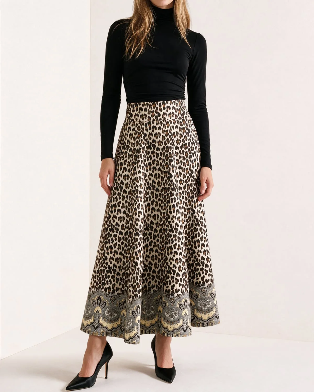 Taffeta Maxi skirt