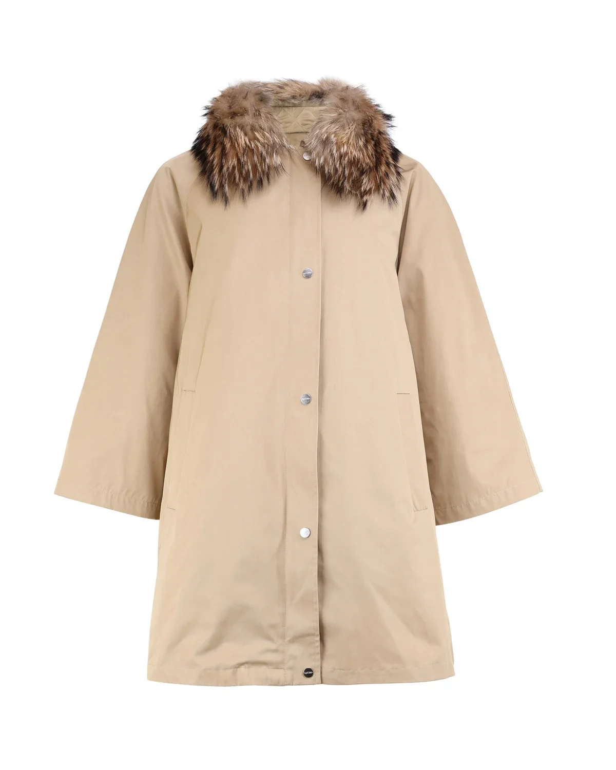 Padded A-line Parka-camel