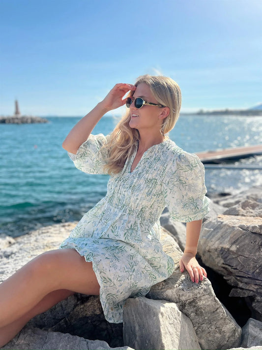 Ella Smock Dress-printed