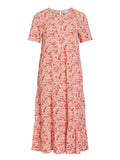 ViPaddina S/S Midi dress- red flowers