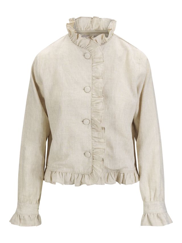 Betty Linen Jacket-beige